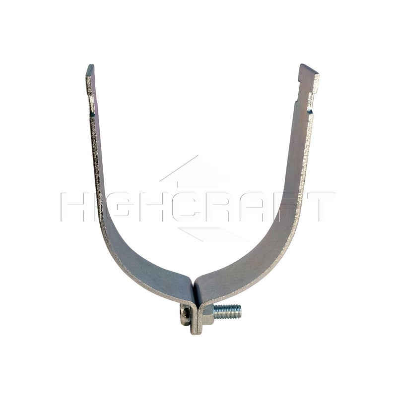Highcraft DMTU-HF02-10 Strut Clamp, Electro Galvanized Steel, for 2 in. Pipe (PKG=10) - Image 2